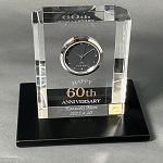時計名入れ カガミクリスタル製 名入れギフト 記念品 オリジナルギフト 綿の実工房
