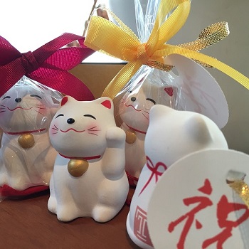 招き猫おみくじ 名入れ 名前入り プチギフト ノベルティ 縁起物 名入れ記念品 綿の実工房