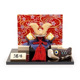 伊予一刀彫り木彫り五月人形 皐月人形 南雲 兜鯉のぼり