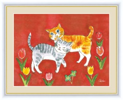 インテリア【アート額絵】「招き猫名入れギフト・招き猫名入れ記念品」：　名入れギフト・名入れ記念品　綿の実工房