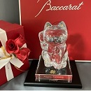 バカラ　招き猫　台座　名入れ記念品