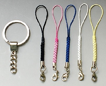 キーホルダー ストラップ カラー 黒 ピンク 紺 白 黄 名入れギフト 名入れ記念品 綿の実工房