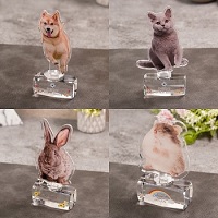 アクリルペットメモリアル　名入れ記念品