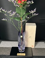 江戸切子一輪挿し　名入れ記念品