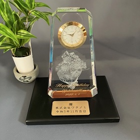ファンタジー時計名入れ記念品