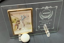 ゴルフコンペ・ホールインワン記念 フォトフレーム名入れ記念品