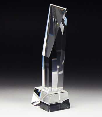 CR-19 クリスタルトロフィー オリジナル 名入れギフト 記念品 綿の実工房