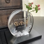 一輪挿し カガミクリスタル F491 名入れギフト 名入れ記念品 綿の実工房