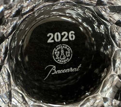 バカラグラス　名入れ　ダリア　2026年号刻印　記念品