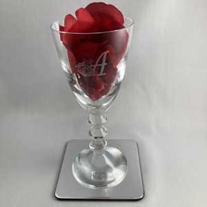 ラックヌーボー コースター 銀色 シルバー 角型 バカラグラス 綿の実工房