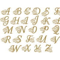 花文字 装飾アルファベット バカラグラス名入れ オリジナルギフト 名入れギフト 名入れ記念品 綿の実工房