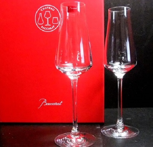 シャトーシャンパンフルート バカラグラス名入れ Baccarat ペアグラス 名入れギフト・名入れ記念品 綿の実工房