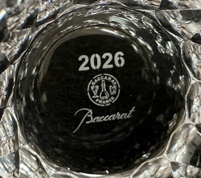 バカラグラス ダリア　2026年号刻印グラス　名入れ記念品