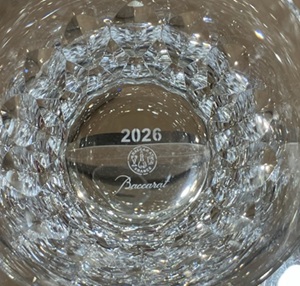 バカラグラス ダリア　2026年号刻印グラス　名入れ記念品