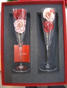 ドンペリニョンシャンパングラスペア バカラ専用箱入り