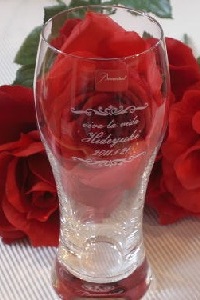 バカラ オノロジービアタンブラーグラス 側面名入れ 名入れギフト・名入れ記念品 綿の実工房