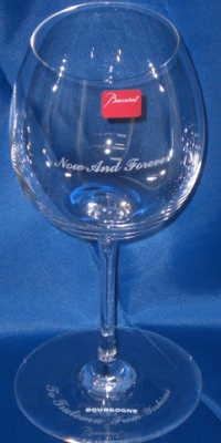 オノロジーブルゴーニュ ワイングラス 側面名入れ バカラグラス名入れ Baccarat 名入れギフト・名入れ記念品 綿の実工房