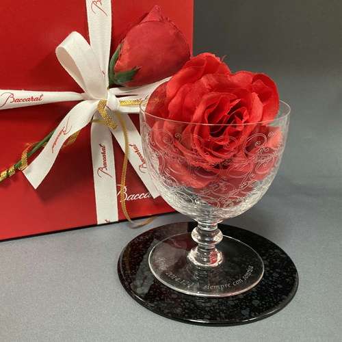 ローハンワイングラス バカラグラス名入れ Baccarat 台座名入れ 名入れギフト・名入れ記念品 綿の実工房