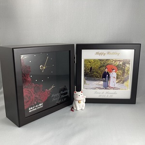 フラワー時計&フォトフレーム名入れのページへ 綿の実工房