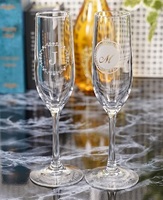 シャンパングラス名入れ記念品 GL-2 オリジナルギフト 綿の実工房