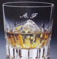 カガミクリスタル エッチンググラス ロックグラス名入れ 名入れ記念品 名前入りギフト