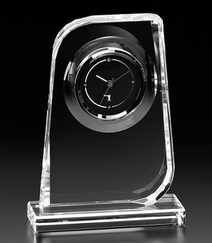 Q461 カガミクリスタル製 時計名入れ 名入れギフト・名入れ記念品 綿の実工房