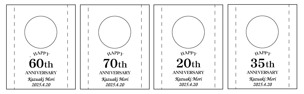 名入れ原稿 時計Q424 Birthdayデザイン 誕生祝い 還暦祝い 古希祝い アニバーサリー 名入れギフト 名入れ記念品 綿の実工房