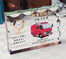 時計名入れ サンド彫刻 カラー印刷 レーザー彫刻 御勇退記念 名前入り 名入れギフト オリジナルギフト 名入れ記念品