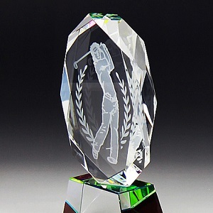 ホールインワン達成 ゴルフデザイン ゴルフコンペ 表彰 賞品 盾名入れ 名入れ記念品