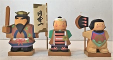 五月人形 伊予一刀彫 木彫人形 南雲 桃太郎 金太郎 鐘馗