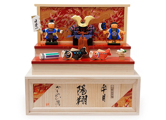 陽翔二段飾り 五月人形 伊予一刀彫 木彫人形 南雲 端午の節句 初節句