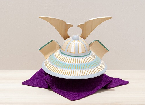 兜 蓮（れん） 背面 五月人形 伊予一刀彫 木彫人形 南雲 端午の節句 初節句