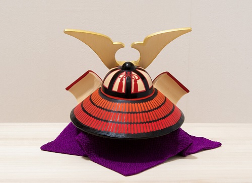 兜 蓮（れん） 背面 五月人形 伊予一刀彫 木彫人形 南雲 端午の節句 初節句