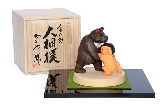 金太郎大相撲 五月人形 伊予一刀彫 木彫人形 南雲 端午の節句 初節句