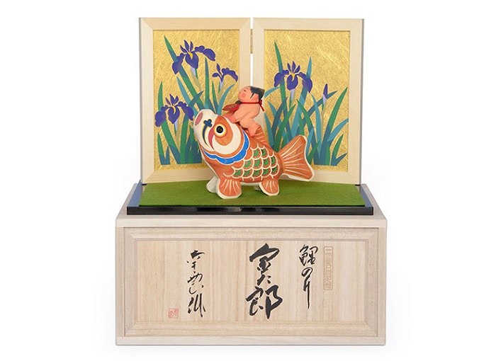 鯉のり金太郎 五月人形 伊予一刀彫 木彫人形 南雲 端午の節句 初節句