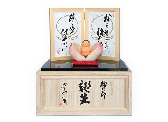 桃太郎誕生 五月人形 伊予一刀彫 木彫人形 南雲 端午の節句 初節句