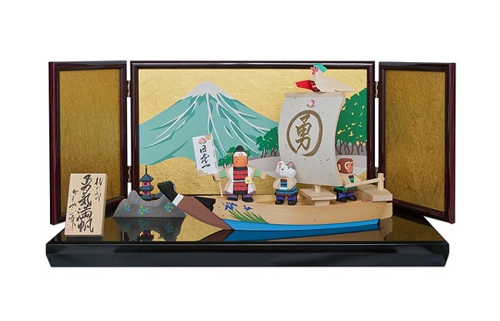 桃太郎勇気満帆 五月人形 伊予一刀彫 木彫人形 南雲 端午の節句 初節句