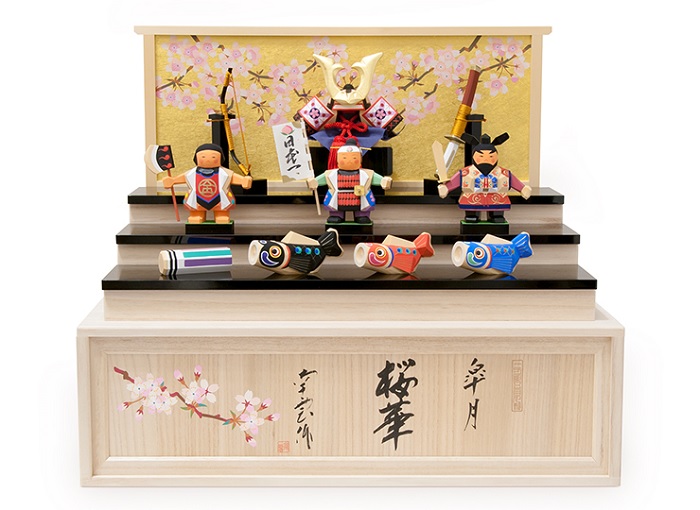 皐月桜華 五月人形 伊予一刀彫 木彫人形 南雲 端午の節句 初節句