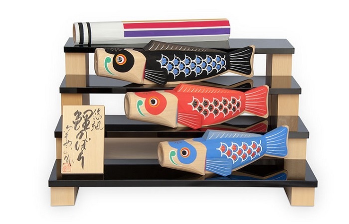 悠颯鯉のぼり 五月人形 伊予一刀彫 木彫人形 南雲 端午の節句 初節句