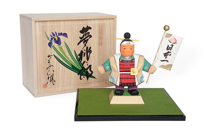 夢桃太郎 五月人形 伊予一刀彫 木彫人形 南雲 端午の節句 初節句