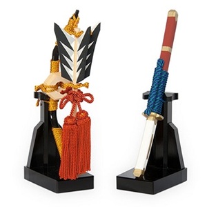 弓太刀（中） 五月人形 伊予一刀彫 木彫人形 南雲 端午の節句 初節句